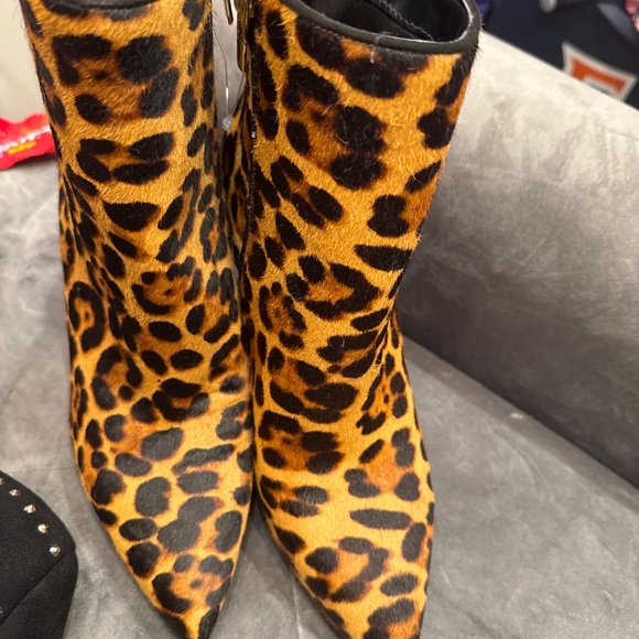 Leopard bootie zipper heel - Picture 7 of 8